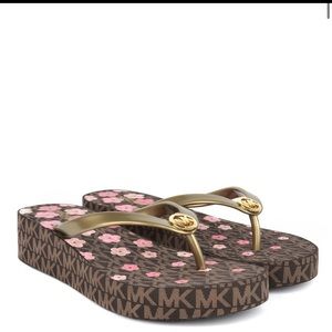 Michael Kors Bedford Flower Print Flip Flop